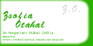 zsofia otahal business card